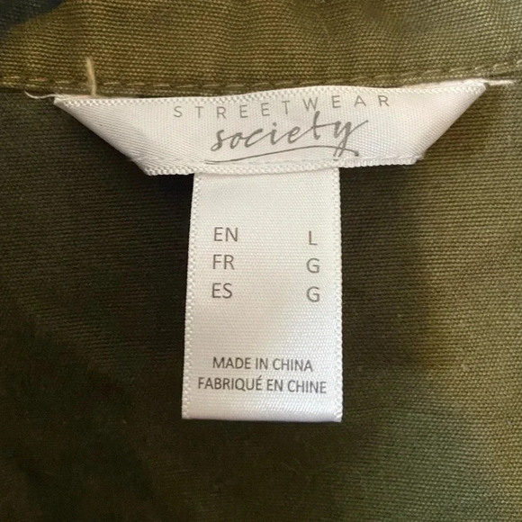 Streetwear  Society - Green Jacket - Woman’s Large - Picture 4 of 6
